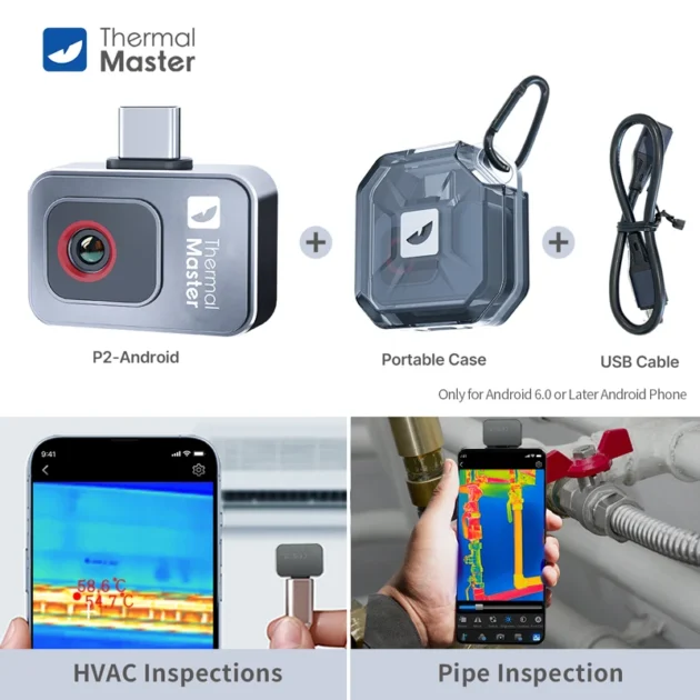 -20 to 600℃ Infrared Thermal Imaging Camera for Phones HVAC PCB Repair Tools Gadget - Image 9