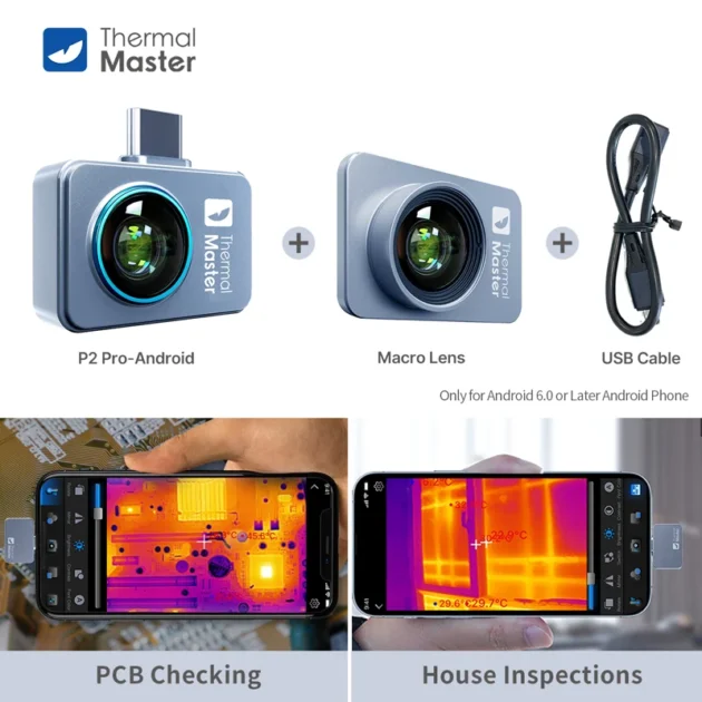 -20 to 600℃ Infrared Thermal Imaging Camera for Phones HVAC PCB Repair Tools Gadget - Image 8